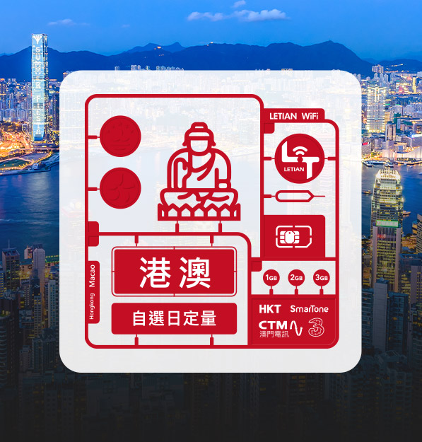 eSIM - 香港澳門｜日定量｜樂天上網卡