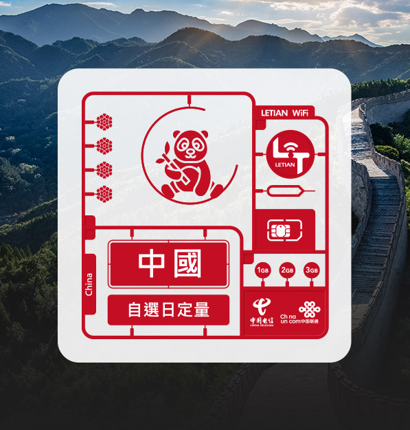 中國｜日定量｜樂天上網卡