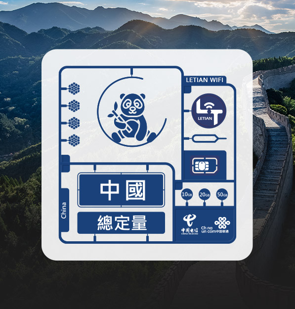 中國｜總定量｜樂天上網卡